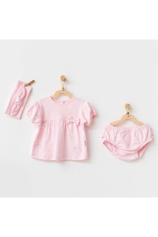Andywawa AC21799 Milly Ballet 3'Lü Bebek Takım Pink Pembe