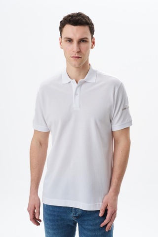 AR-MA Arma Erkek Regular Fit % 100 Pamuk Pike Polo Yaka Tişört Y29374355202 Beyaz-b1 Beyaz