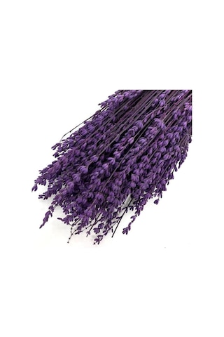 Yapay Çiçek Deposu Şoklanmış Lavanta Demeti Natural Lavender Bundle Mor 40-50 Cm
