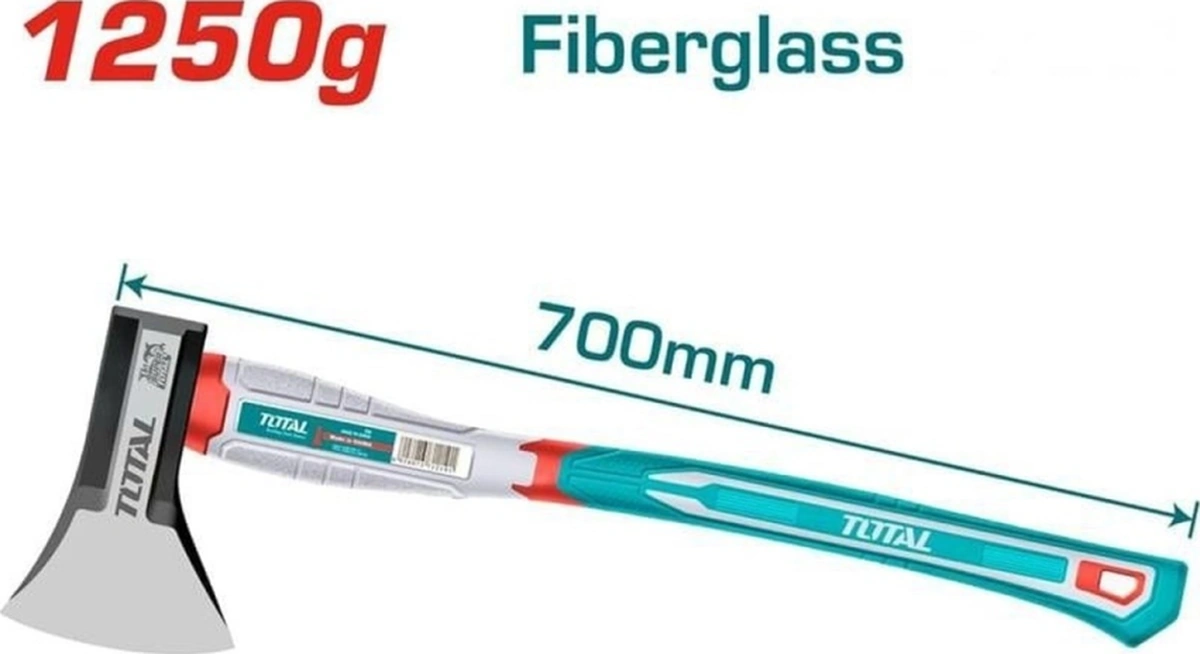 Fiberglas Saplı Balta 1250 Gr - 700 Mm Yüksek Kalite