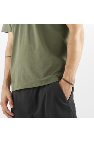 Salomon Trackline Polo M Erkek T-shirt-29831 Yeşil