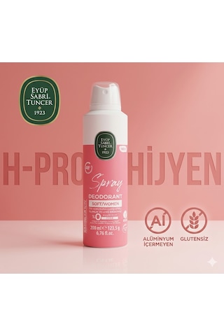 Eyüp Sabri Tuncer Soft Kadın Deodorant 200 Ml 2 Adet- Alüminyumsuz Ve Glutensiz, H-pro Hijyen