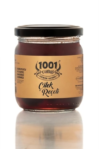 1001 Çiftliği El Yapımı Doğal Çilek Reçeli 200gr