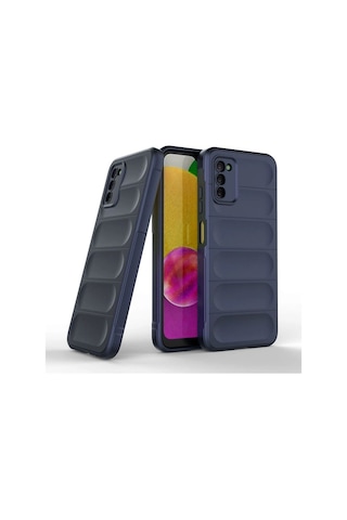 Samsung Galaxy A03s Kılıf Optimum Silikon - Lacivert