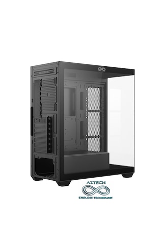 Aztech Azt09 600w Temper Cam , Rgb Switch Siyah 5 X Rgb Fan Uzakdan Kumanda Akvaryum Gamin Kasa
