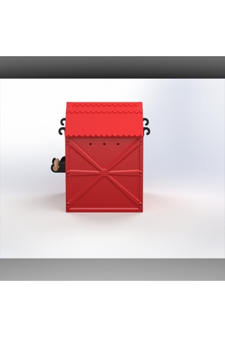 Plastik Kuş Yuvalığı Demonte 15x15x20 Kırmızı