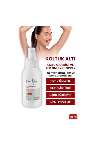 El Ayak Ve Koltuk Altı Terleme Önleyici Sprey-ter Spreyi 100 Ml