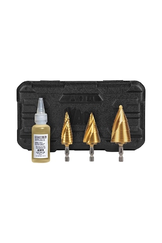 Klein Tools 25951 Elektrikçi Kademeli Matkap Ucu Seti, Spiral Çif