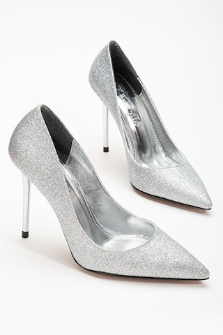 Gümüş Özel Tasarım Stiletto GÜMÜŞ