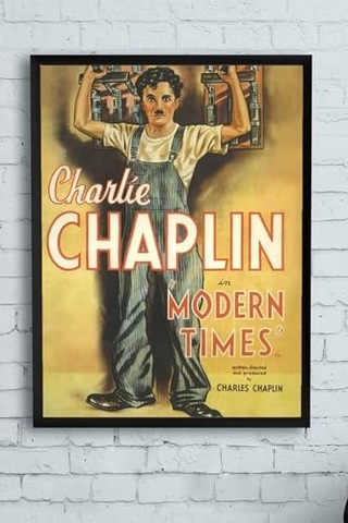 Modern Times - Asri Zamanlar Film Afişi Çerçeveli Tablo 3 30 X 40cm