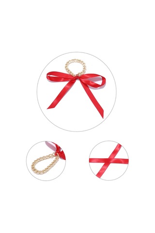 Homyl Bohem Sevimli Kurdele Ilmek Zincir Bağlantı Kırmızı Kırmızı