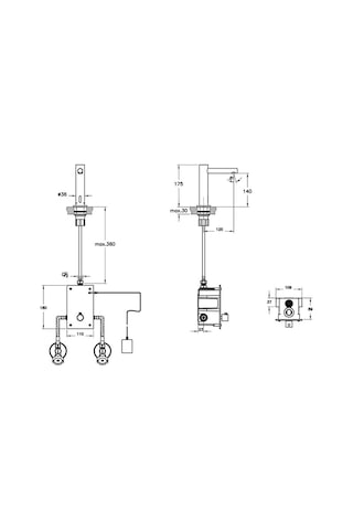 VitrA Origin A47213 Temassız Elektrikli Lavabo Bataryası