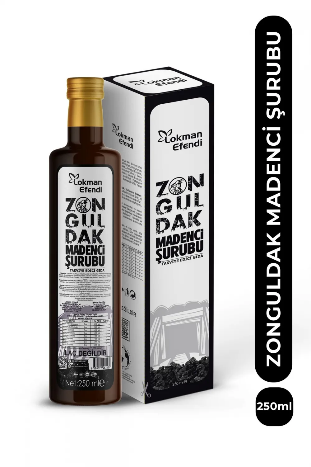 Lokman Efendi Zonguldak Madenci Şurubu 250 Ml