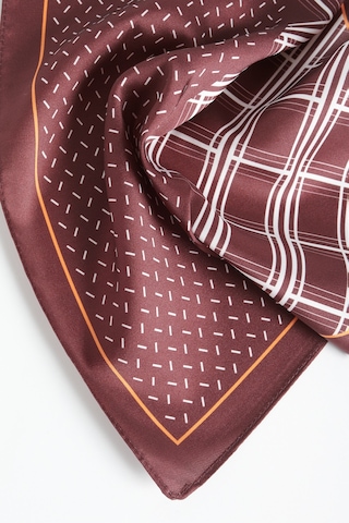 Ac&Co / Altınyıldız Classics Erkek Bordo - Beyaz Desenli Mendil Bordo - Beyaz