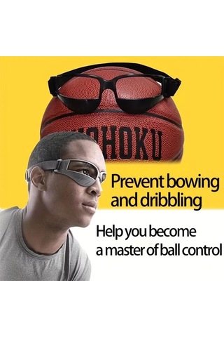 Elmpaly Beyaz Basketbol Futbol Topu Sürme Antrenman Gözlüğü Eğitim Yardımcı Aracı