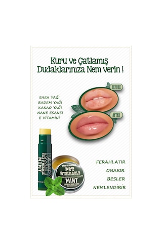 Ruby Kisses Nane Yağı Dudak Nemlendiricisi 2 x 10 G