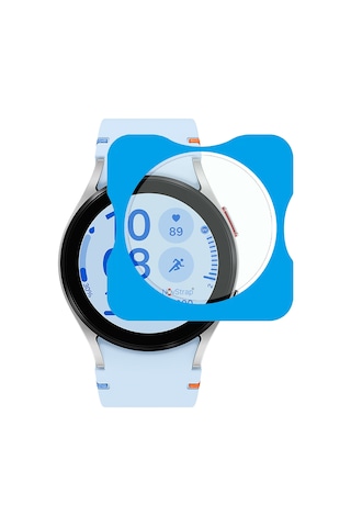 Novstrap Samsung Galaxy Watch 7 Fe 40mm İle Uyumlu Ekran Koruyucu Temperli Cam Uygulama Aparatlı