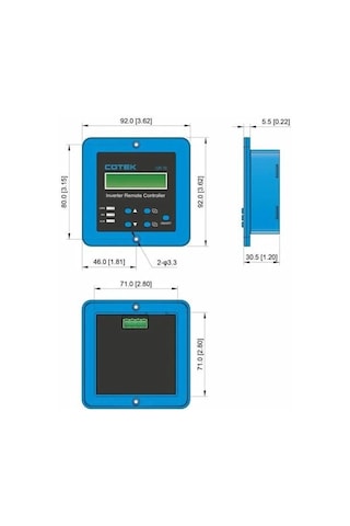 Cotek Sk Serileri İçin Uzaktan Kumanda Ve Gösterge Cr-6