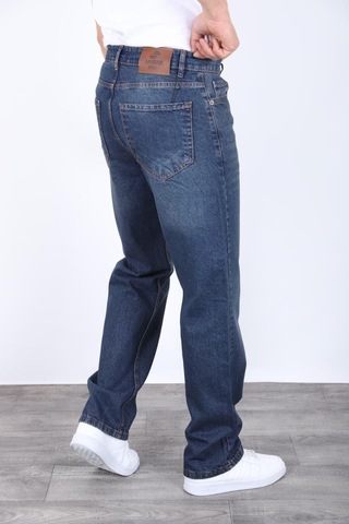 Blayn Jeans Erkek Antrasit Baggy Kot Pantolon - Geniş Kalıp Günlük Rahat Denim Jean Tintli