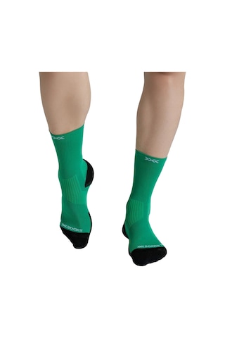 X-bıonıc X-bionic X-socks Run Perform Crew Unisex Koşu Çorabı Vg00 Yeşil