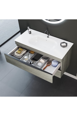 Orka Vento 100 Cm Mdf Dublin Banyo Dolabı Takımı Ve Boy Dolabı Çok Renkli