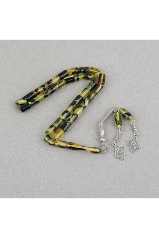 Arizona Katalin Alpaka Püskül Kesme Kesim 7x11mm Tesbih Yeşil