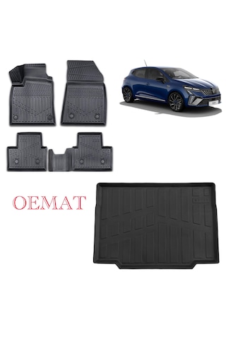 Renault Clio 5 Havuzlu Paspas Ve Bagaj Havuzu