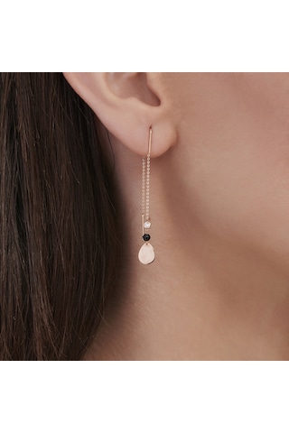 Altınbaş Pırlanta Spinel Taşlı Küpe INT143P-14K