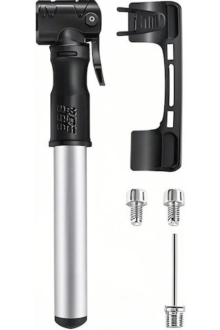 Yifomall Alüminyum Mini Ayaklı Pompa, 80psi Hızlı Şişirme, Taşınabilir Dış Mekan Bisiklet Top Lastik Şişirici, Gri-siyah Seçenekli