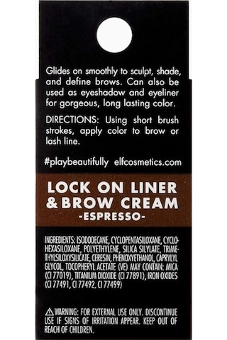 E.l.f. Lock On Liner Brow Cream Uzun Ömürlü Kaş Ve Göz Tanımlama Kremi Kaş Makyajı Espresso 2