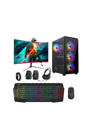Turbox TX4642 R5-3600 16 GB 512 GB SSD 4 GB GTX750Tİ 23.6" Dos Masaüstü Oyuncu Bilgisayarı