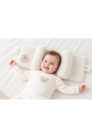 Ortapedik Bebe Yastığı Beyaz