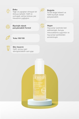 Dolgunlaştırıcı Yüz Serumu 5 Organik Bitkisel Yağ İçerikli - 30 Ml