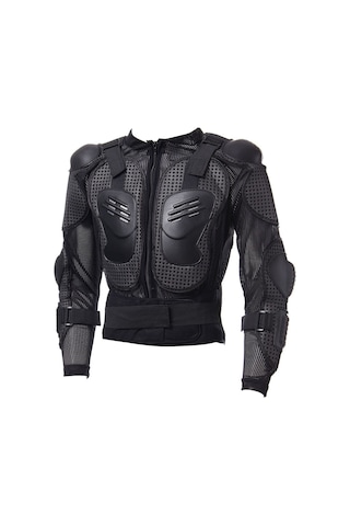 Symbee Motorsiklet Bisiklet Koruyucu Zırh Ceket, Omuz Göğüs Bel Koruma, Sıcaklığa Dayanıklı, 4xl Beden Siyah