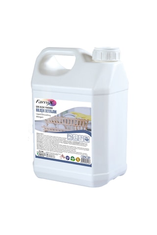 Famix Sıvı Elde Yıkama Bulaşık Deterjanı 5 KG Famix Sıvı Elde Yıkama Bulaşık Deterjanı 5 KG