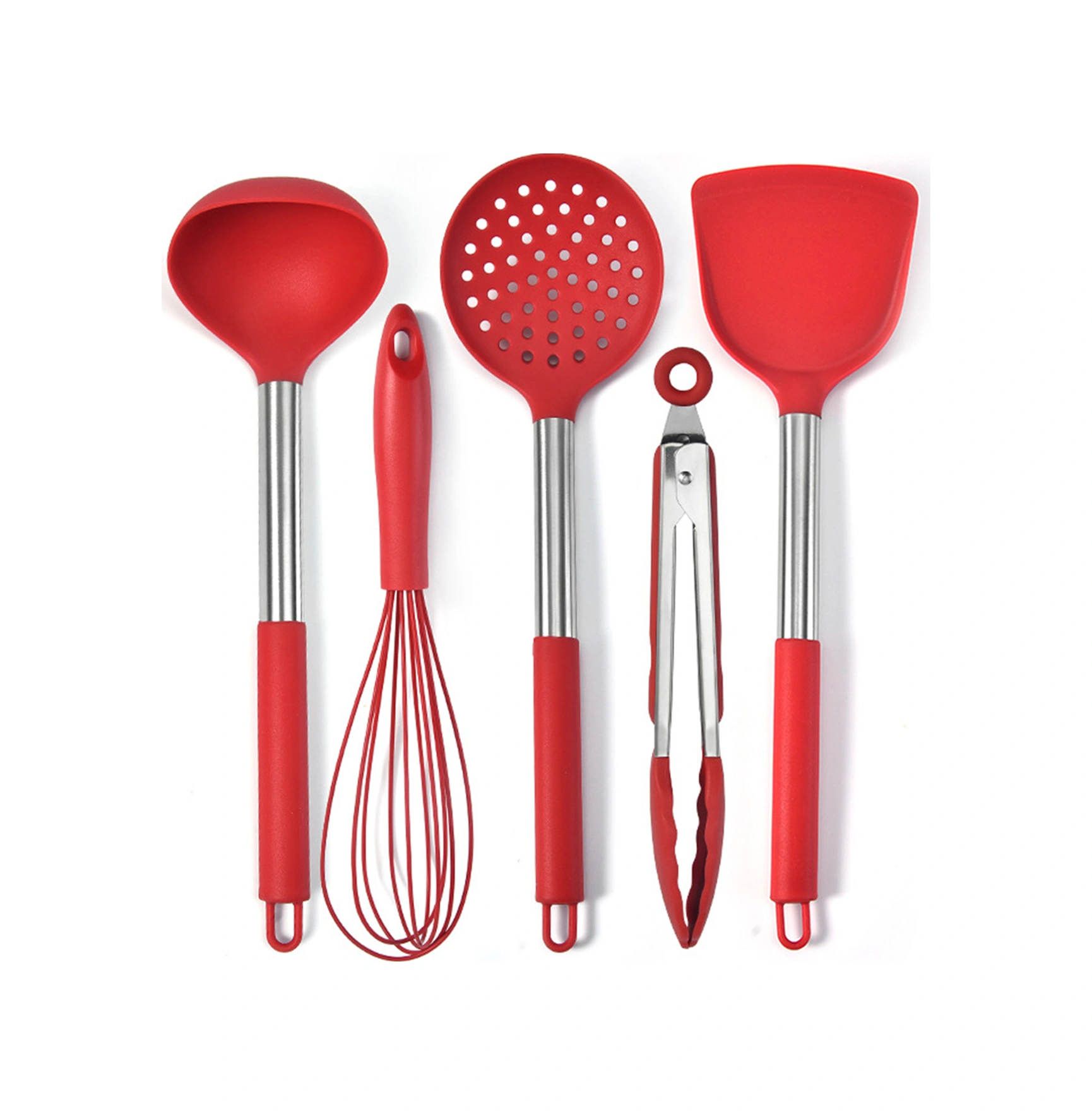 Kosona 5 Parça Silikon Mutfak Aletleri Seti - Pişirme Gereçleri Kombinasyonu Diğer
