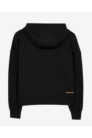 Skechers W Lw Fleece Fabric Block Hoodie Sweatshirt Kadın Siyah Sweatshirt S231008-001