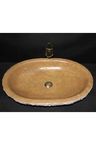 Noche Traverten Tasarım Patlatma Lavabo