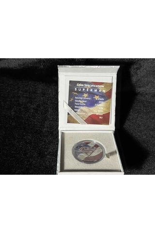 Superman Usa Bayrağı 2016 Kanada 1 Oz Saf Gümüş Hatıra Parası Renkli Ve Antik Yüzey