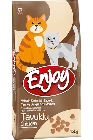 Enjoy Cat Food Tavuklu Yetişkin Kedi Maması 15 KG