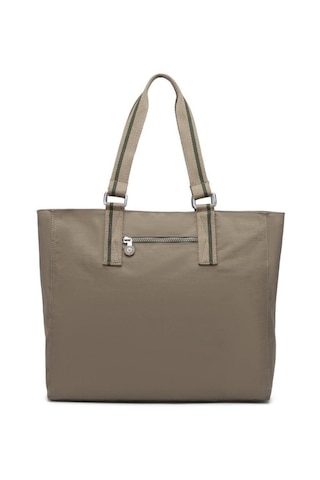 Smart Bags Büyük Boy Omuz Kadın Çantası Krinkıl Kumaş 35884 Kahverengi