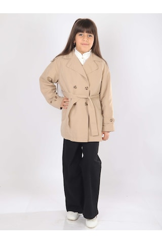 Xo Kids Kız Çocuk Elbise 9-14 Yaş 8802 Bej