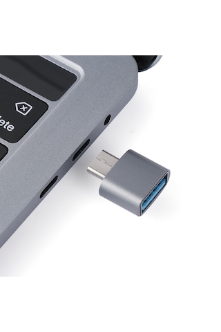 Gplus Apple Uyumlu MacBook Pc Telefon Usb Typec Çevirici Otg Gümüş