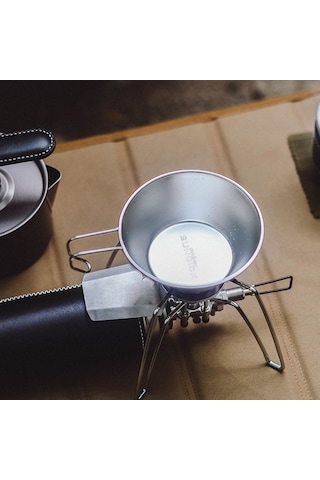 Konesam 4 Adet 310ml Paslanmaz Çelik Kayak Kasesi + 1 Adet Depolama Çantası - Koyu Yeşil Gri