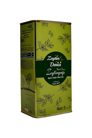 Zeytin Denizi Soğuk Sıkım Naturel Sızma Zeytinyağı 5 L