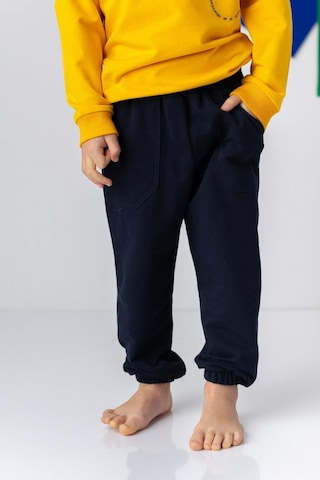 Zeyland Unisex Çocuk Lastikli Düz Jogger Eşofman Altı - Lacivert