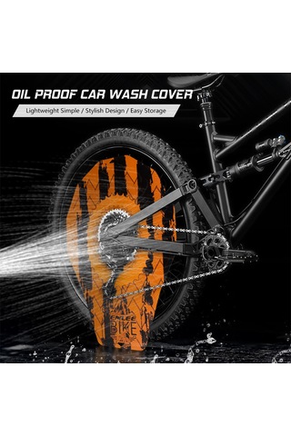 Yifomall Enlee Bisiklet Disk Fren Koruması - Dayanıklı Isıya Dirençli - Yol Dağ Bisikleti İçin Yağ Su Koruyucu - Köpekbalığı Desenli Fren Aracı