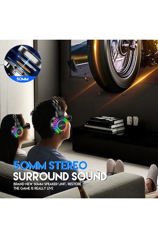 Lay-F Tech H60 Stereo RGB Oyuncu Kulaklığı