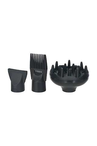 Qingmipy 3'lü Saç Kurutma Makinesi Uçları Seti - Siyah, Farklı Şekillerde, Hızlı Kurutma Ve Düz Saç Sağlar, Çoğu Makineye Uygun