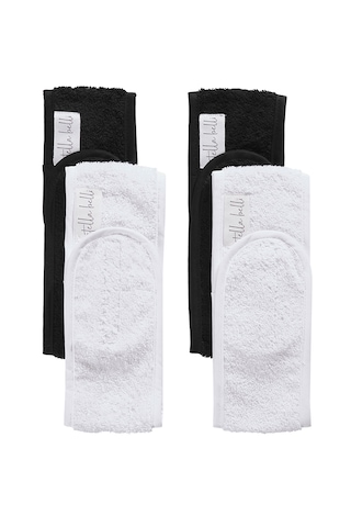 Saç Bandı 4lü Set Havlu %100 Pamuk Sporcu Makyaj Bandana, C